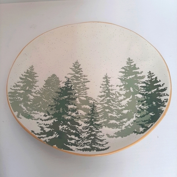 ***Eli + Ana Forest Woods 10.5"  Ceramic Dinner Plate Christmas Tree Holida… - Picture 6 of 13